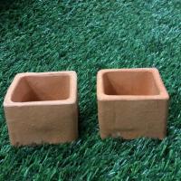 ราคา กระถางดินเผาทรงเหลี่ยม 2.5 นิ้ว 1 คู่ (7610124830)