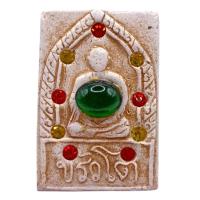 ราคา K562 พระสมเด็จ หลวงพ่อโต วัดระฆัง ฝังพลอย สวยงาม มวลสารแน่น พิมพ์คมชัด ขนาด 4x3 cm (29520906642)