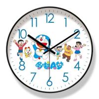 ราคา นาฬิกาแขวนผนัง(14นิ้ว) นาฬิกาติดผนัง นาฬิกาควอตซ์ติดผนัง รูปโดราเอม่อน แบบไร้เสียง ลายโดเรม่อนพื้นหลังสีขาว (25593143114)