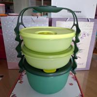 ราคา Tupperware ปิ่นโตคริสตัลเวฟ 3ชั้น (เข้าไมโครเวฟได้) สายหิ้วกระชับมือ (40154972946)