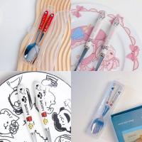 ราคา ชุดช้อนส้อม Mickey Mouse / Hello Kitty / Mymelody / Snoopy พร้อมกล่อง (14301996148)