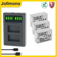 ราคา ▥ แบตเตอรี่ Nb7l Nb-7L 1800Mah + ไฟ LED ชาร์จคู่ชนิด C พอร์ตสำหรับ Canon Powershot G10 G11 G12 (42802965407)