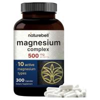 ราคา ( NatureBell ) MAGNESIUM COMPLEX 500 MG ( 10 IN 1 ) - บำรุงสมอง คลายเครียด & หัวใจ ( 300 แคปซูล ) นำเข้าจากอเมริกา (25186450016)