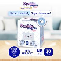 ราคา POOKIO SS DIAPER CHILDRENS DISPOSABLE DIAPERS NEWBORN SIZE บรรจุ 20 ชิ้น TAPE (42471260331)