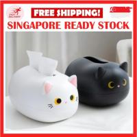 ราคา กล่องทิชชู่แมว / ที่ใส่กล่องทิชชู่ / ที่ใส่กระดาษทิชชูรูปการ์ตูนแมวพลาสติกพร้อมฝาปิดที่ใส่ไม้จิ้มฟันตกแต่งบ้าน (56502385573)