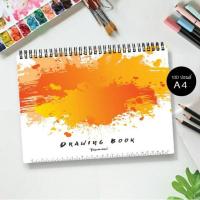 ราคา Drawing book สมุดวาดเขียน วาดรูป ระบายสี กระดาษ 100 ปอนด์ A4 (6516163467)