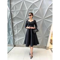 ราคา รุ่นไม่มีโบว์ ชุดดำ เดรสสีดำ ชุดไทยจิตรลดา ชุดดำสุภาพ ชุดดำแฟชั่น ชุดผ้าไหมสีดำ (12917041040)