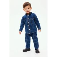ราคา H&M(เอชแอนด์เอ็ม) กางเกงยีนส์ผ้าฝ้ายลายริ้ว Infants Striped cotton jeans 1298564_1 (27291000002)