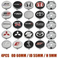ราคา 4ตัว ฝาครอบดุมล้อ 60มม ฝาปิดดุมล้อ ขอบ Toyota โลโก้ ฝาดุมล้อ TRD Mugen Ralliart GTR RS Nismo GTR (28479182885)