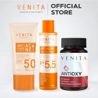 ราคา [SET] ครีมกันแดด VENITA + เอสเซนส์โทนเนอร์ลดสิว + VENITA ANTIOXY เวนิต้า แอนไทอ็อคซี่ (17425922764)