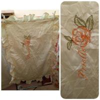 ราคา ปลอกหมอนผ้าซาตินลื่นๆมีชายระบาย งานปักสวย มือสอง(ทำความสะอาดแล้ว) (4787955827)