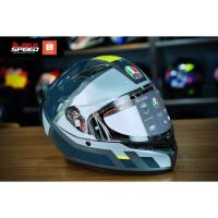 ราคา AGV K3 Shade Grey Yellow Fluo รุ่นใหม่ แว่น 2 ชั้น ECE R22.06 (26955043101)