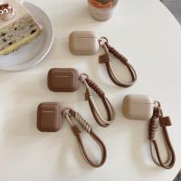 ราคา สําหรับเคส airpods pro 3 พร้อมเชือกเส้นเล็ก แฟชั่นคาราเมล airpods 4/pro 2/gen 3/pro/2/1 ฝาครอบเคส airpods (22890156325)