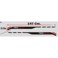 ราคา สติ๊กเกอร์ติดข้างประตู TOYOTA TRD SPORTIVO S1B สีดำ (40923393420)