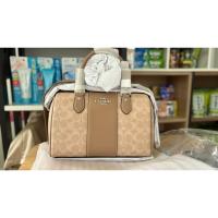 ราคา coach กระเป๋า coach หมอน 10นิ้ว สีแซนทูป ของแท้100% (42621821590)