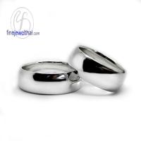 ราคา Finejewelthai แหวนคู่ ทรงท้องปลิง เงินแท้925 Couple Silver Wedding Ring - RC134400 (1768902394)