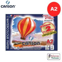 ราคา CANSON A2 เล่มฟ้า สมุดวาดเขียนร้อยปอนด์ แคนสัน A2 ผิวหยาบทั้ง2ด้าน หนา 210 แกรม ร้อยปอนด์ FINE FACE รหัส 620422 (24254145867)
