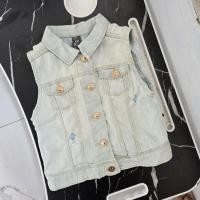 ราคา Preloved zara เสื้อกั๊กยีนส์เด็ก 3-4 ปี (40505769623)