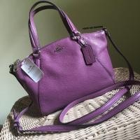 ราคา COACH F57563 MINI KELSEY SATCHEL IN PEBBLE LEATHER (680084498)