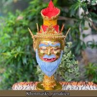 ราคา เศียรพ่อแก่ พ่อแก่นารอด เศียรปู่ฤาษี ปู่ฤาษีนารอด ขนาดครอบศีรษะ งานกระดาษ ปิดทอง ตาแก้ว ประดับเพชร (23069976418)