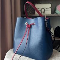 ราคา ใหม่มาก Louis vuitton Neonoe ลายไม้ epi LV bucket bag หลุยส์ วิตตอง กระเป๋าหนังแท้ แบรนด์เนม มือสอง ทรงถัง (20493504440)