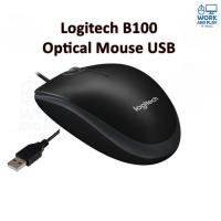 ราคา Logitech B100 Optical Mouse USB เม้าส์ยูเอสบี (Black) ความละเอียด 800 dpi ขนาดมาตรฐานจับสะดวก (41511090339)