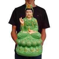 ราคา เจ้าแม่กวนอิม ปางประทานพร งานเพ่นสี ชุดเขียว ขนาด 12 นิ้ว องค์ใหญ่ sumpatichami_ppk (24185560230)