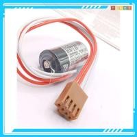 ราคา ER3V 3.6V แจ๊คน้ำตาล 4ช่อง PLC แบตเตอรี่ลิเธียม ER3 TOSHIBA Lithium Battery (40751975847)