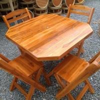 ราคา โต๊ะชุดรับแขกไม้สักแท้100% (5743046407)