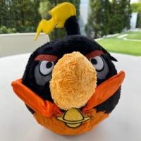 ราคา ❗ถูกที่สุด❗ ตุ๊กตา Angry Bird แองกี้เบิร์ดบอมไฟ 7” สีดำ (7016473731)