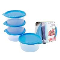 ราคา กล่องถนอมอาหาร ทรงกลม (แพ็ค 4 ใบ) กล่องอาหาร เข้าไมโครเวฟได้ ความจุใบละ 600 ml. แบรนด์ Micron ware รุ่น 6062 (18834333771)