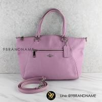 ราคา กระเป๋าCoach Pink Prairie Satchel in Pebble leather Coach34340 Used (23109052206)