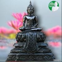 ราคา พระพุทธรูปสิงห์1เชียงแสนปางมารวิชัยหน้าตัก5นิ้ว หินไพไรต์หรือเพชรหน้าทั่ง ฐานบุษบกหินนิลดำเชียงแสน (24027479562)