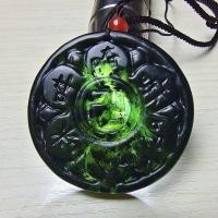 ราคา ธรรมชาติยากษัตริย์หินจี้สีเขียวเข้มหยกสร้อยคอจี้สันติภาพหยกจี้ (50450959981)