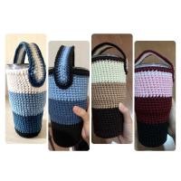 ราคา ถุงหิ้วแก้ว ถุงใส่แก้วเยติ 30 ออนซ์ แก้ว 16 ออนซ์ ไหมคอตตอนนม handmade (2895925329)