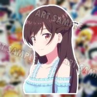ราคา Mizuhara Chizuru สะดุดรักยัยแฟนเช่า สติกเกอร์ 2 PCS Kanojo Okarishimasu Rent-A-Girlfriend/ Anime Stickers (18939056291)