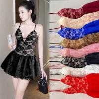 ราคา เดรชPRสั้นเว้าอกผ้าลูกไม้✨NEW✨ (29081211573)