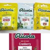 ราคา ซอง หรือ กล่อง Ricola Sugar free ลูกอม สมุนไพร Original Herb, Lemon mint, Fresh mint, ส้ม มินท์ (8613755810)