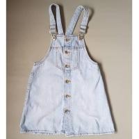 ราคา ZARA Kids ชุดเอี้ยมกระโปรงยีนส์เด็ก ไซส์7 มือสอง (27256135201)