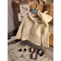 ราคา เสื้อคลุมไหมพรมสีครีมแบรนด์ Baby Gap รหัสT1082 ส่งต่อเสื้อผ้าลูกสาวแบรนด์ญี่ปุ่นมือสอง (23159413921)