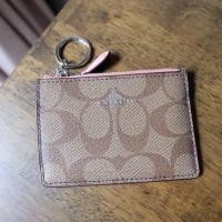 ราคา COACH MINI SKINNY ID CASE IN SIGNATURE COATED CANVAS IN BABY PINK (4336190133)