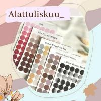 ราคา สติ๊กเกอร์ทรงกลม | สติ๊กเกอร์ลายจุด | สติกเกอร์กระดาษตกแต่ง MACAROON DOTS สติกเกอร์กระดาษ DIY Planner ScrapbookSTICKER BASIC DOT MEDAN ACEU DECORATION DIY SCRAPBOOK (18219993581)