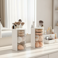 ราคา 1 ชิ้น ที่จัดระเบียบเครื่องสําอางตั้งโต๊ะ สําหรับแปรงแต่งหน้า ดินสอเขียนคิ้ว และลิปสติก ที่ใส่ปากกาใส ถังเก็บเครื่องเขียน (40975399250)