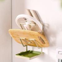 ราคา ชั้นเก็บของฝาหม้อเขียงแร็คเขียงหนาฝาหม้อชั้นวางเจาะฟรีขายส่งมัลติฟังก์ชั่ห้องครัวติดผนัง MPAV (56501964592)