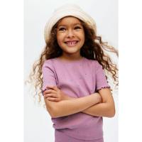 ราคา H&M(เอชแอนด์เอ็ม) เสื้อท็อปผ้าคอตตอนลายริบ เด็กผู้หญิง 1295496_1 (42253900280)