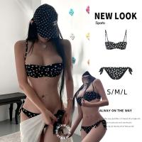 ราคา Hot.Bikiniชุดว่ายน้ำเซ็กซี่ ทูพีช บิกินี่ลายจุด สีดำ มีฟองน้ำ สไตล์เกาหลี ชุดว่ายน้ำ รุ่นใหม่ ส่งไวจากไทย (44009378564)