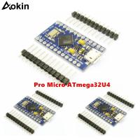 ราคา Pro Micro ATmega32U4 5V 16MHz เปลี่ยน ATmega328 สําหรับ arduino Pro Mini 2 แถว Pin Header สําหรับ Leonardo Mini Usb อินเทอร์เฟซ (45802009716)