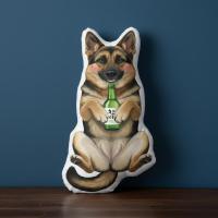 ราคา ตุ๊กตาไดคัท พิมพ์สองด้าน หมอนตุ๊กตา หมา Dog Plush Pillow Doll เมามาย ของขวัญ SUJDOG23 German Shepherd เยอรมันเชพเพิร์ด (52651260505)