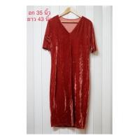 ราคา (มือสอง) ชุดเดรสกำมะหยี่ (5734852150)