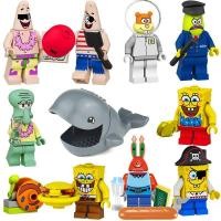 ราคา ใช้งานร่วมกับ Lego Pie Star SpongeBob SquarePants Octopus Brother Sandy Crab Castle Boss Megalodon Can Swallow Minifigure ของเล่น % สะสม20251016 (42474420790)